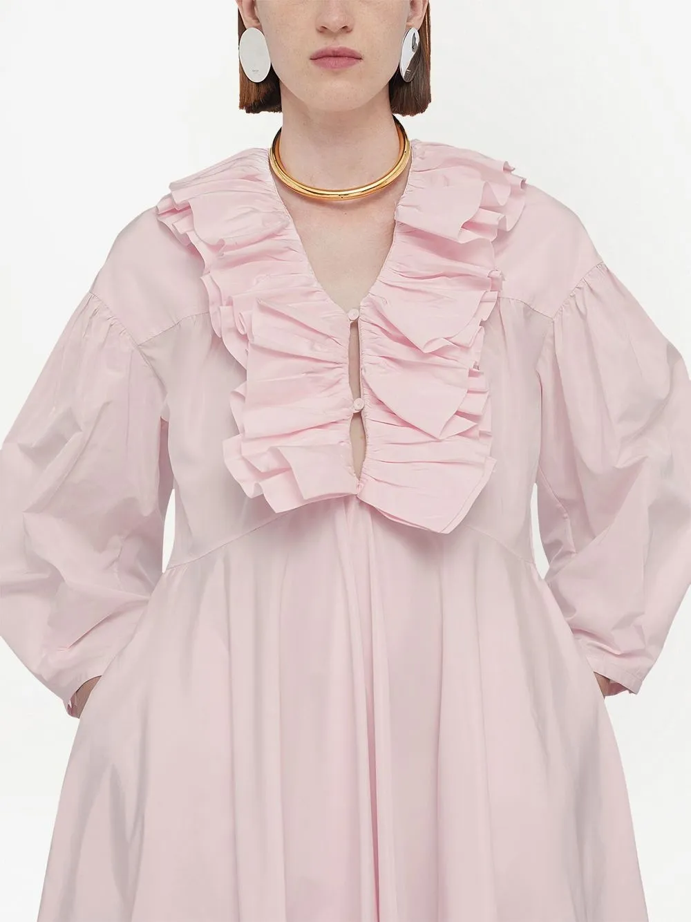 Jil Sander ラッフルディテール ドレス - Farfetch
