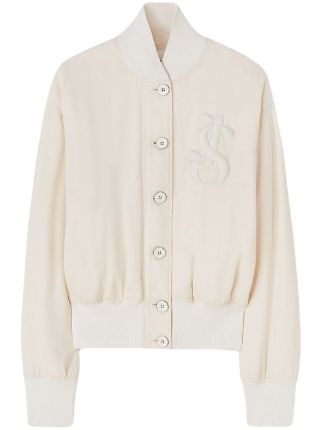 Jil Sander appliqué-logo Bomber Jacket - Farfetch