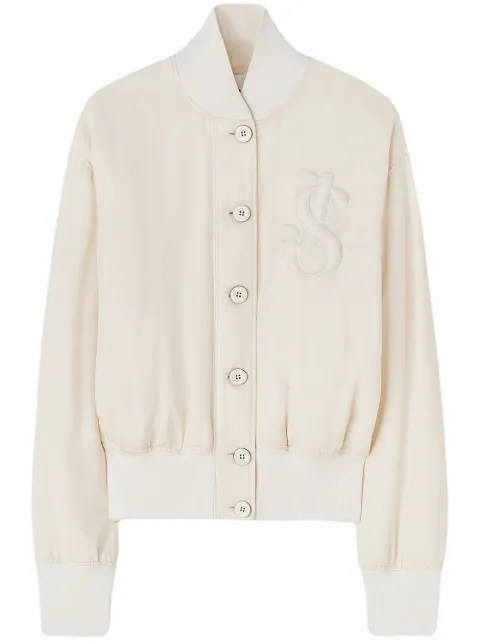 Jil Sander appliqué-logo bomber jacket