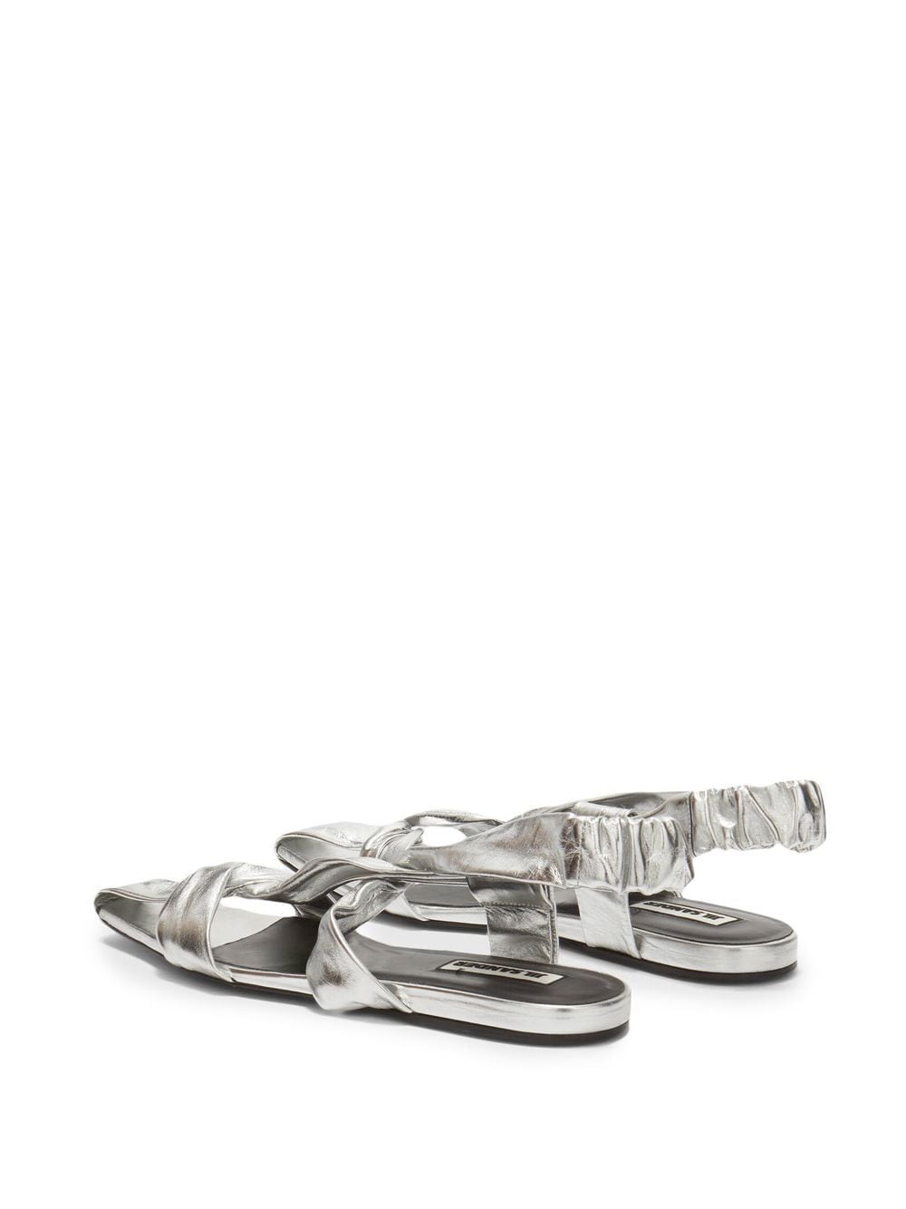 Jil Sander metallic-finish Sandals - Farfetch