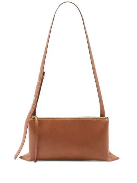 Jil Sander debossed-logo shoulder bag