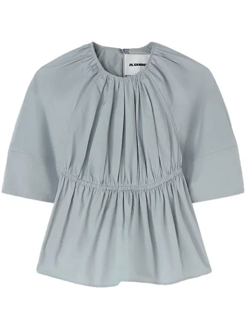 Jil Sander cut-out cotton top
