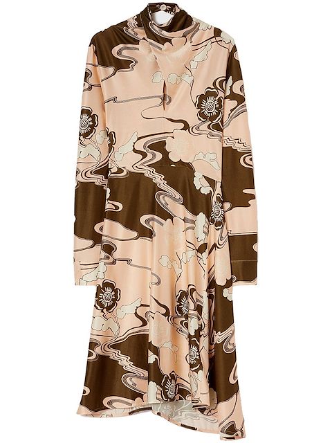 Jil Sander Abito asimmetrico con sciarpa