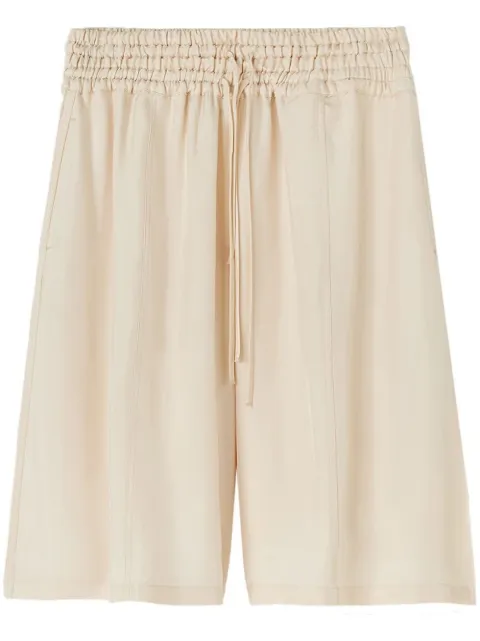Jil Sander gathered elasticated knee-length shorts