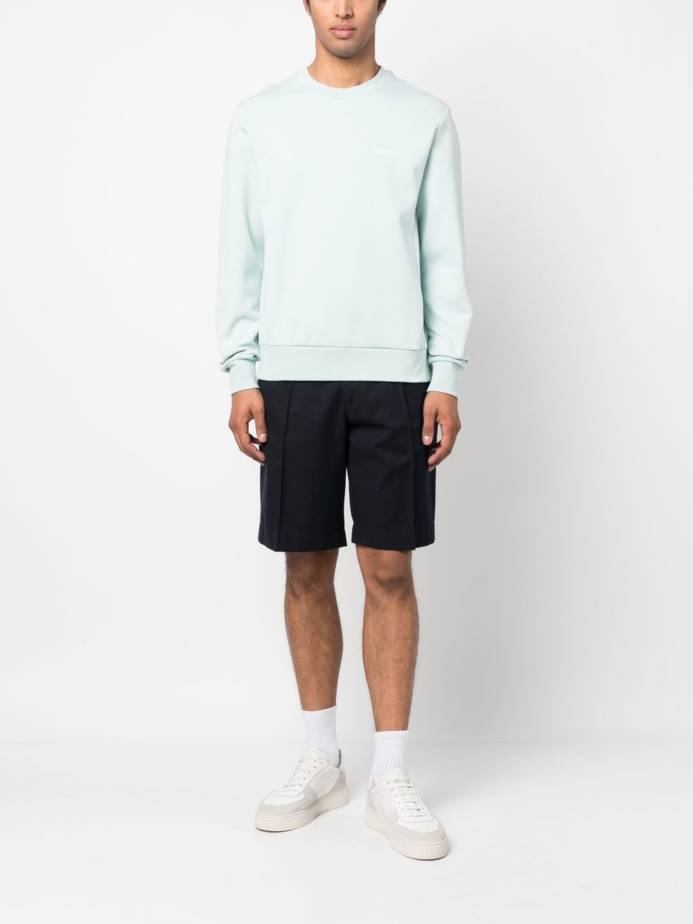Calvin Klein Sweater met logoprint - Groen
