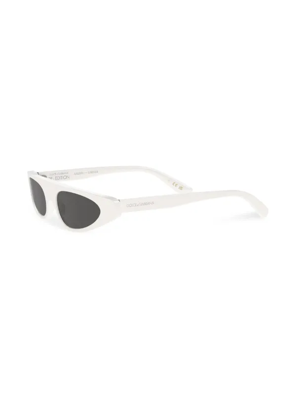 Cat eye clearance sunglasses white frame