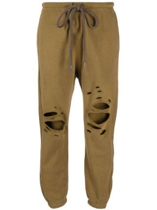 R13 distressed detail Track Pants Farfetch