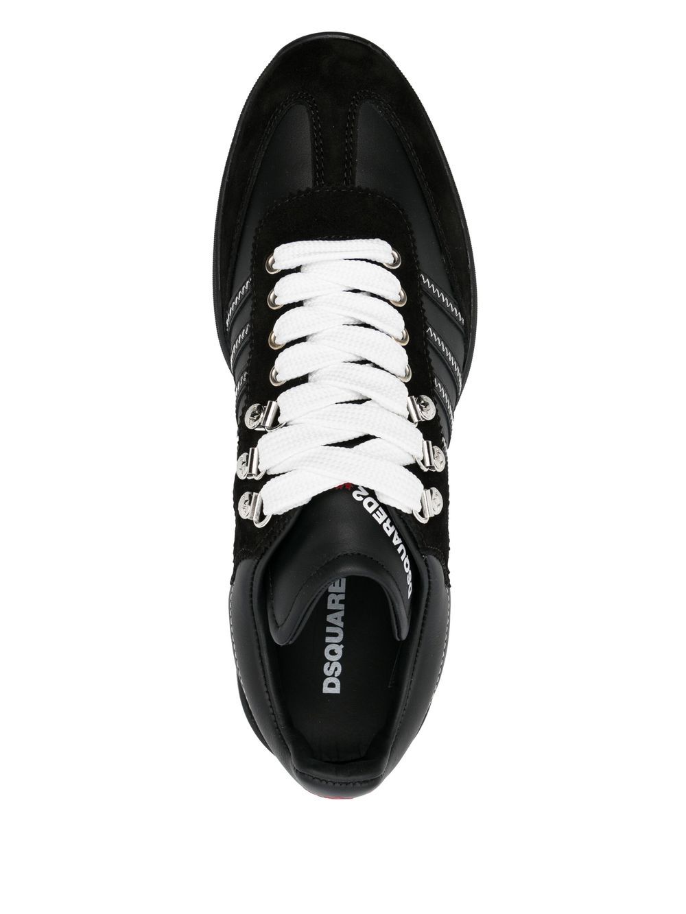 Shop Dsquared2 Original Legend Low-top Sneakers In 黑色