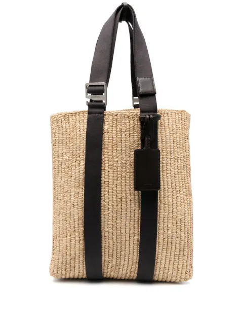Jacquemus Le tote Panier raffia interwoven bag