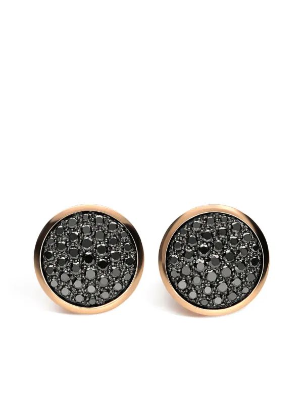 LEO PIZZO 18kt Rose Gold Diamond Stud Earrings Farfetch