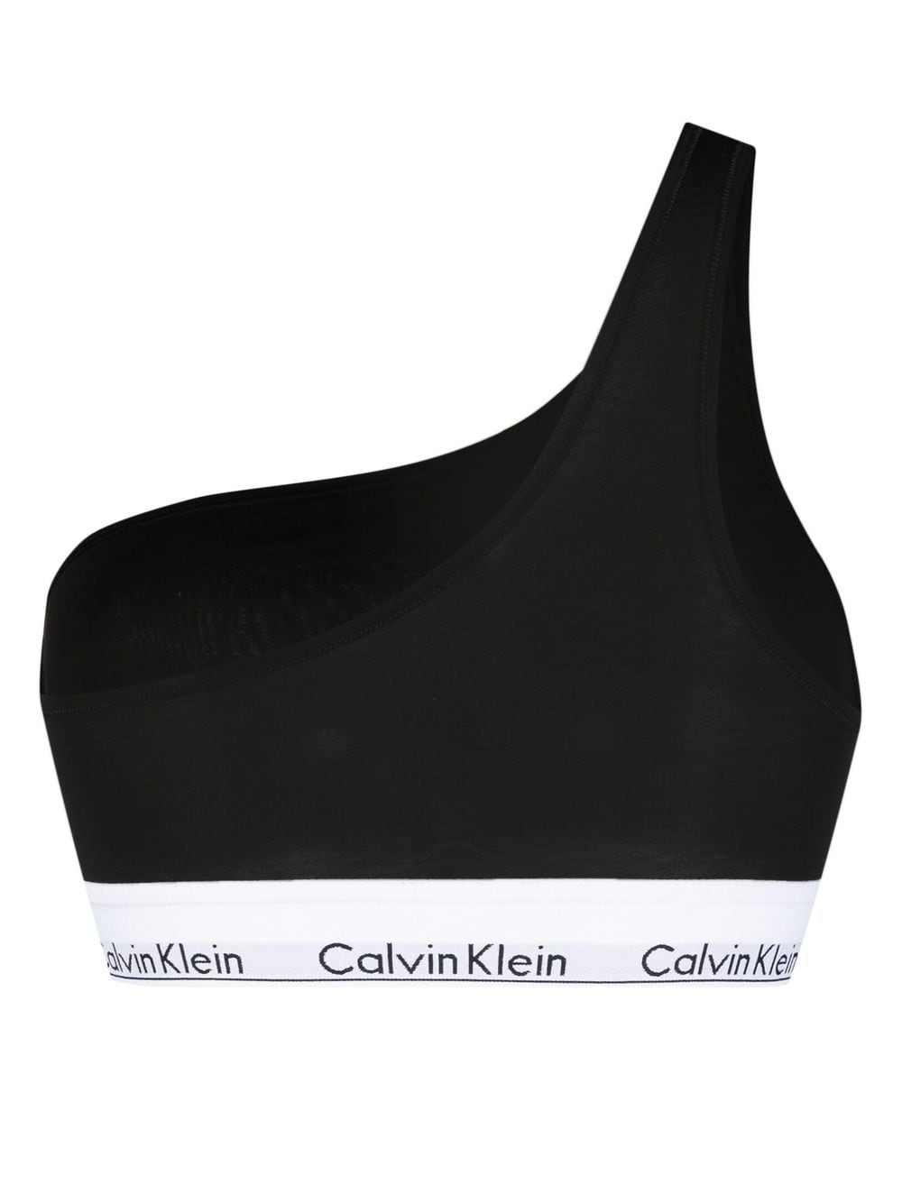 Calvin Klein one-shoulder Logo Bra - Farfetch
