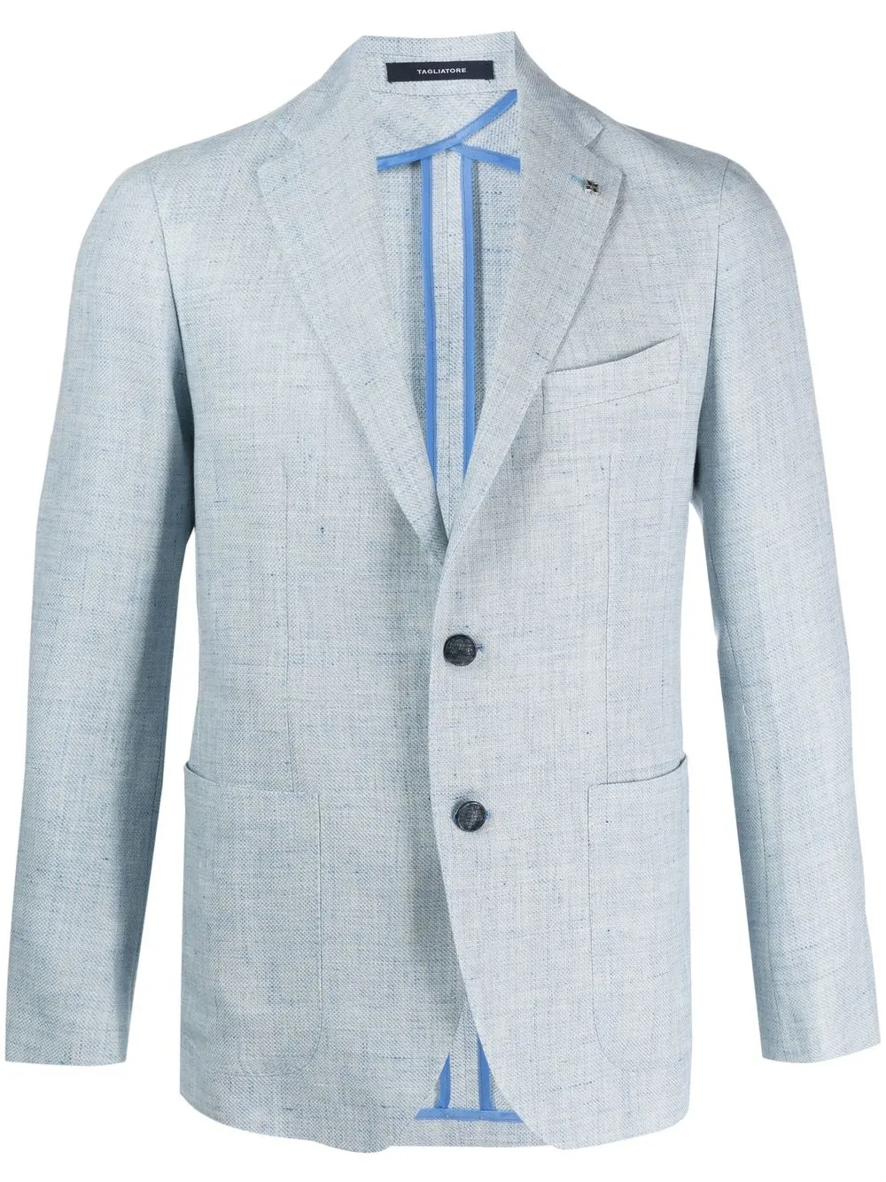 

Tagliatore brooch-detail single-breasted blazer - Blue