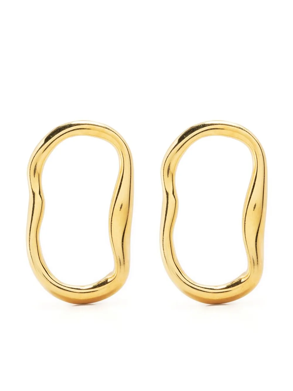 

BONVO sculpted-link earrings - Gold