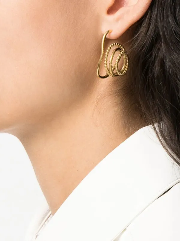 twisted loop earrings