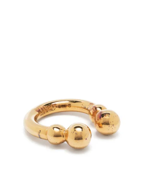 Jil Sander anillo con diseño circular y acabado pulido 