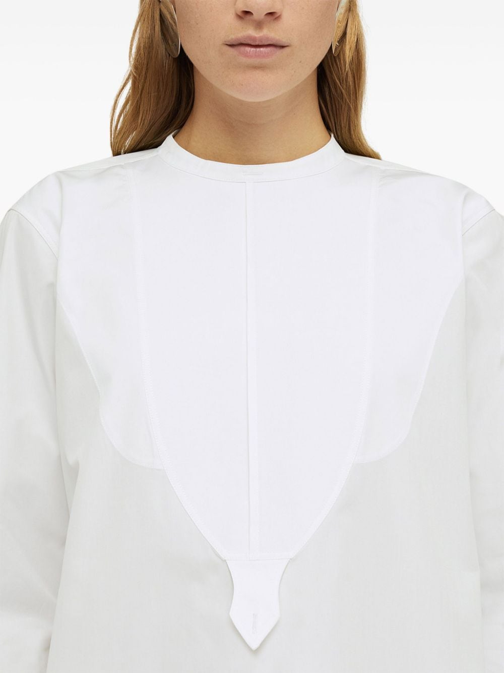 Shop Jil Sander Saturday Cotton Shirt In White