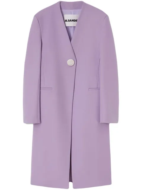 Jil Sander abrigo con botones y cuello en V