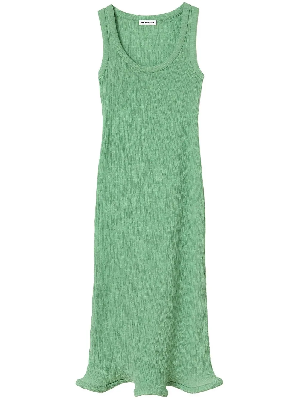 Jil Sander lettuce-hem midi dress - Green