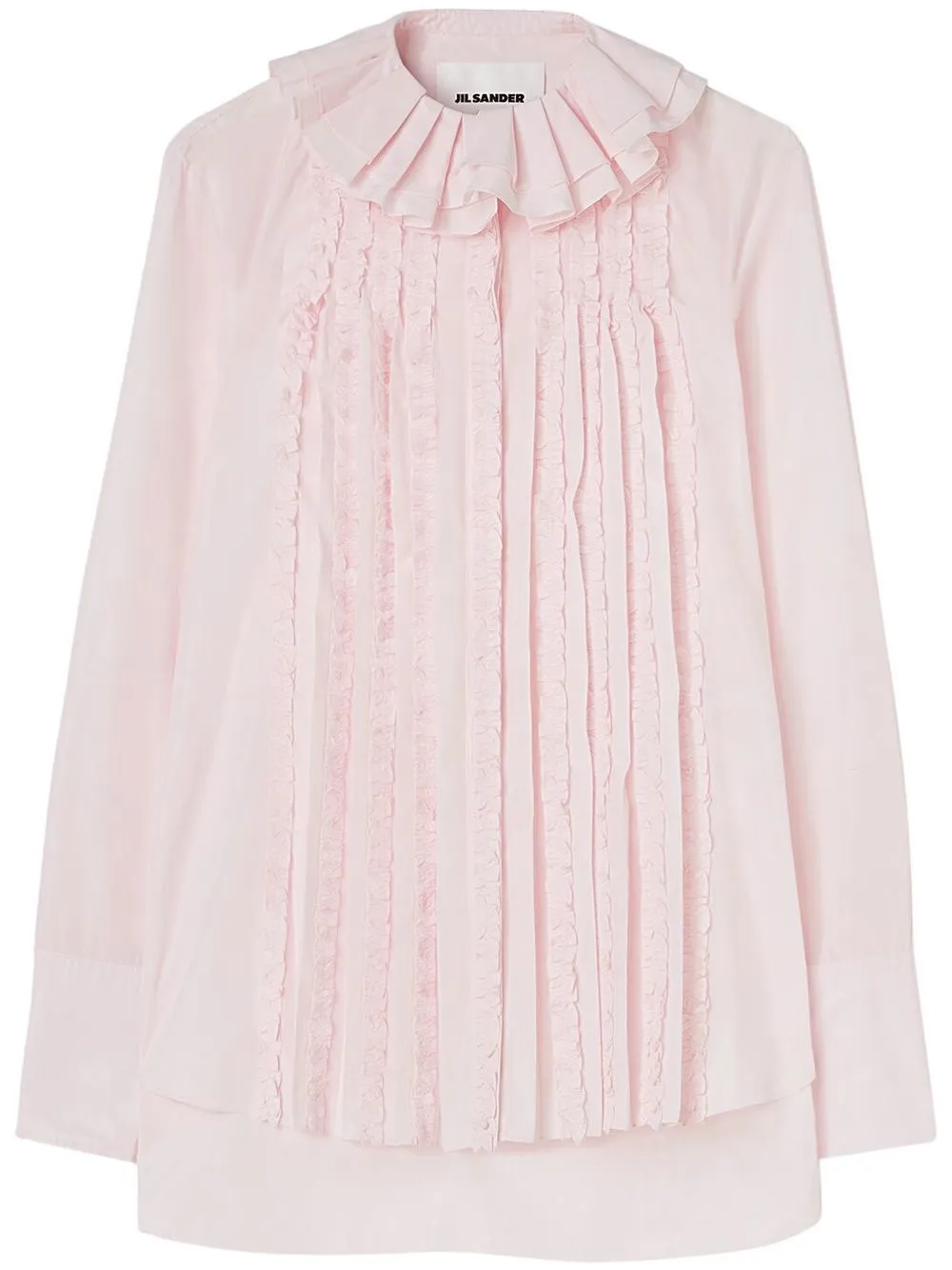 

Jil Sander ruff-collar long-sleeve blouse - Pink