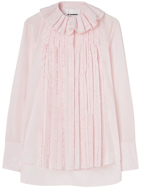 Jil Sander Blusa con ruches