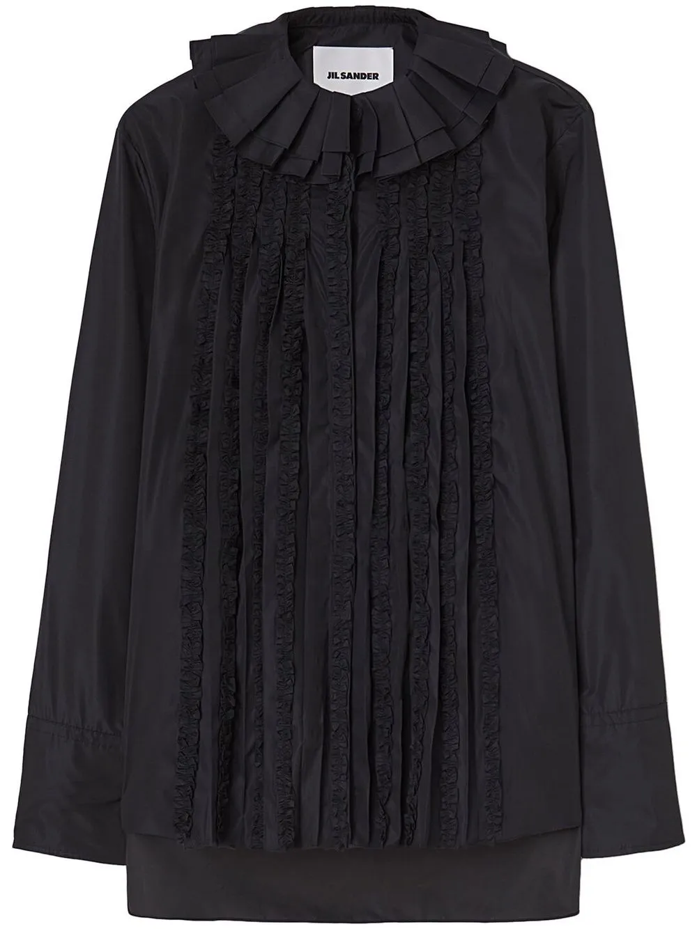 

Jil Sander ruff-collar long-sleeve blouse - Black