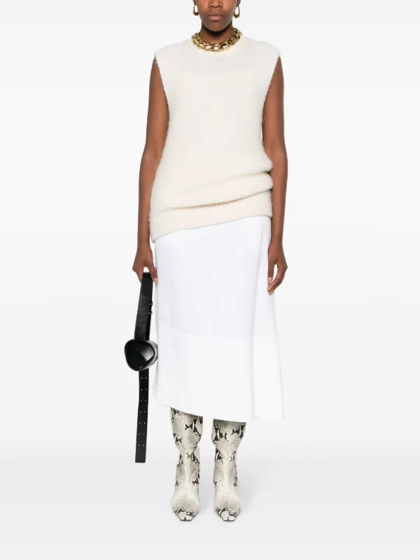 スカート Jil Sander FW23 MIDI SKIRT (J02MA0156_J14614109) Jil Sander Jil Sander Women Midi Skirt | luosophy | REVERSIBLE