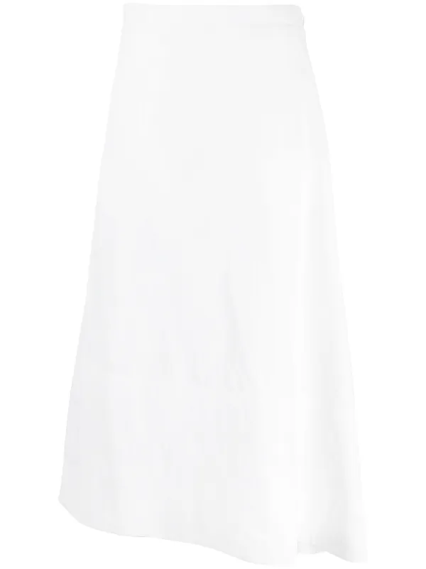 スカート Jil sander Midi skirt JIL SANDER Tiered cotton-twill and cotton-poplin midi skirt