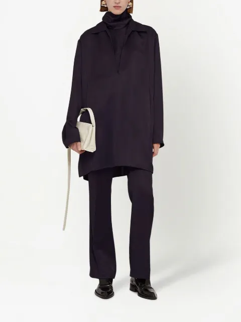Jil Sander vestido camisero manga larga