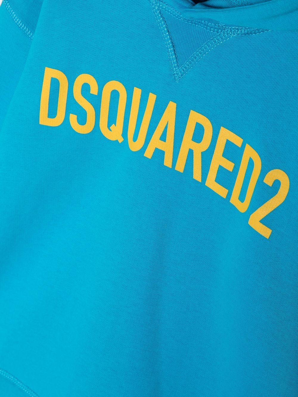 Shop Dsquared2 Logo-printed Hoodie In Blue