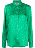 MSGM abstract-print shirt - Green