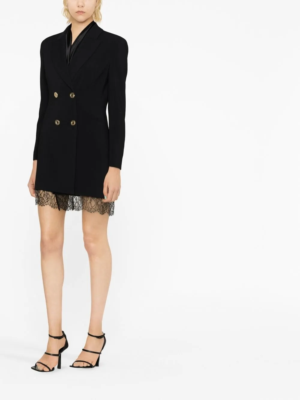 PINKO Mini-jurk met kant - Zwart