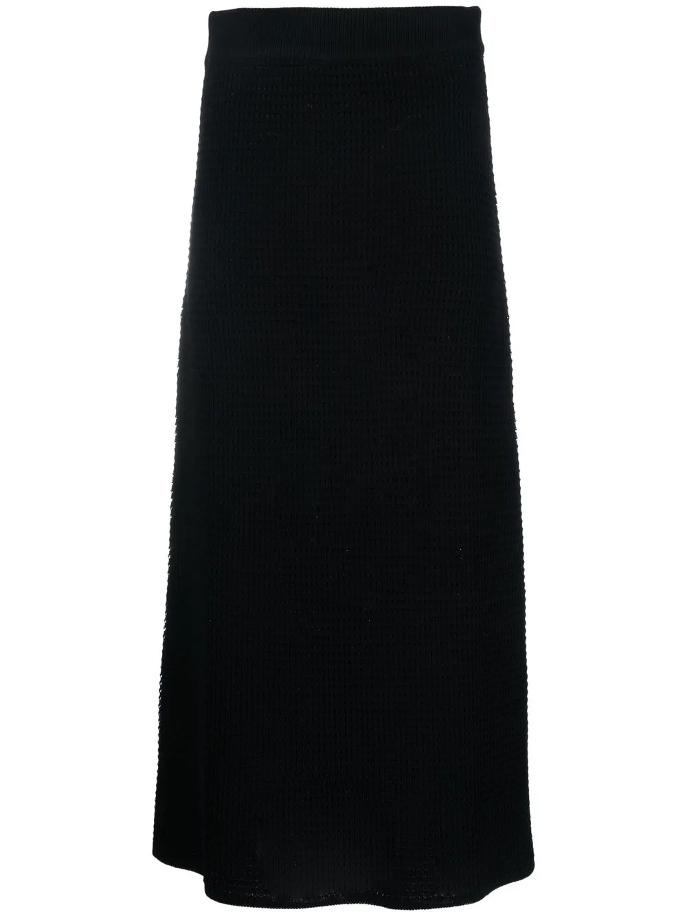 

Loulou Studio waffle-knit long skirt - Black