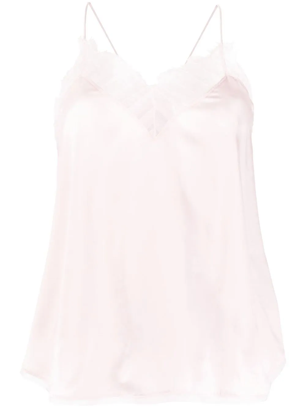 

IRO lace-trim silk top - Pink