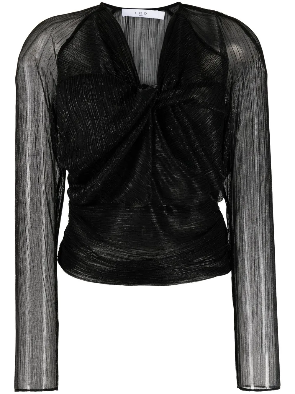 

IRO semi-sheer long-sleeve blouse - Black