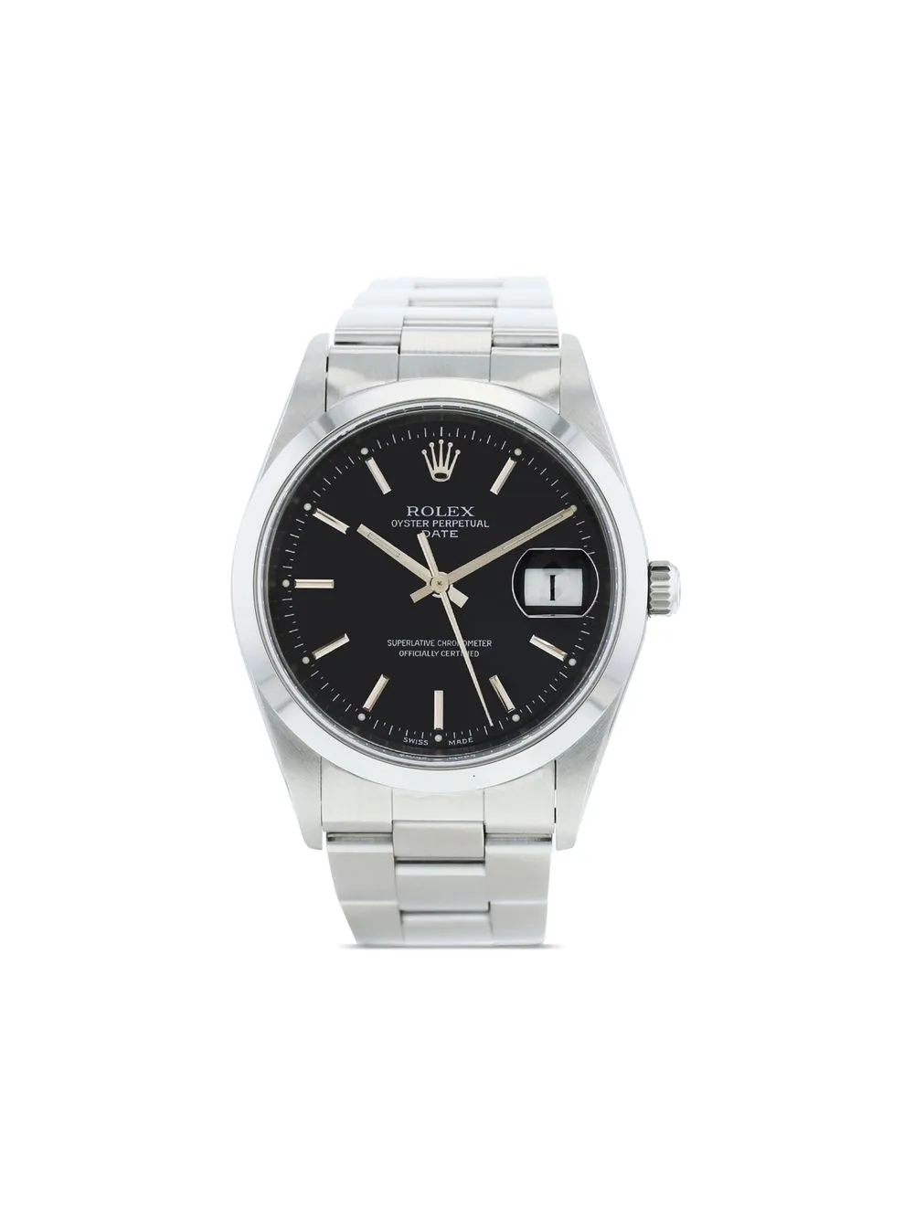 

Rolex reloj Oyster Perpetual Date de 34mm 2004 pre-owned - Negro