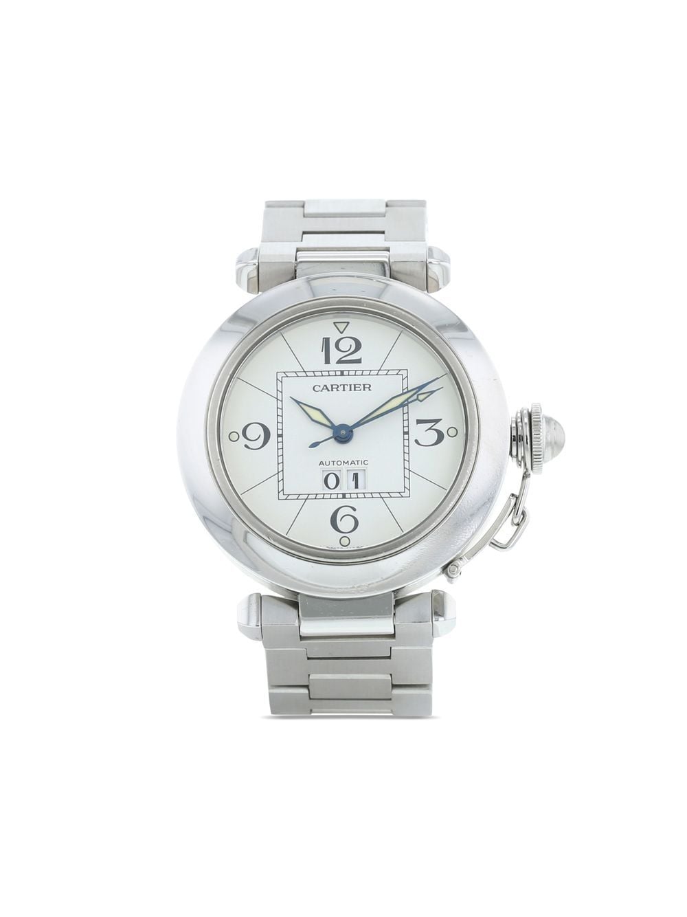 Pre-owned Cartier 2000  Pasha 36mm In White
