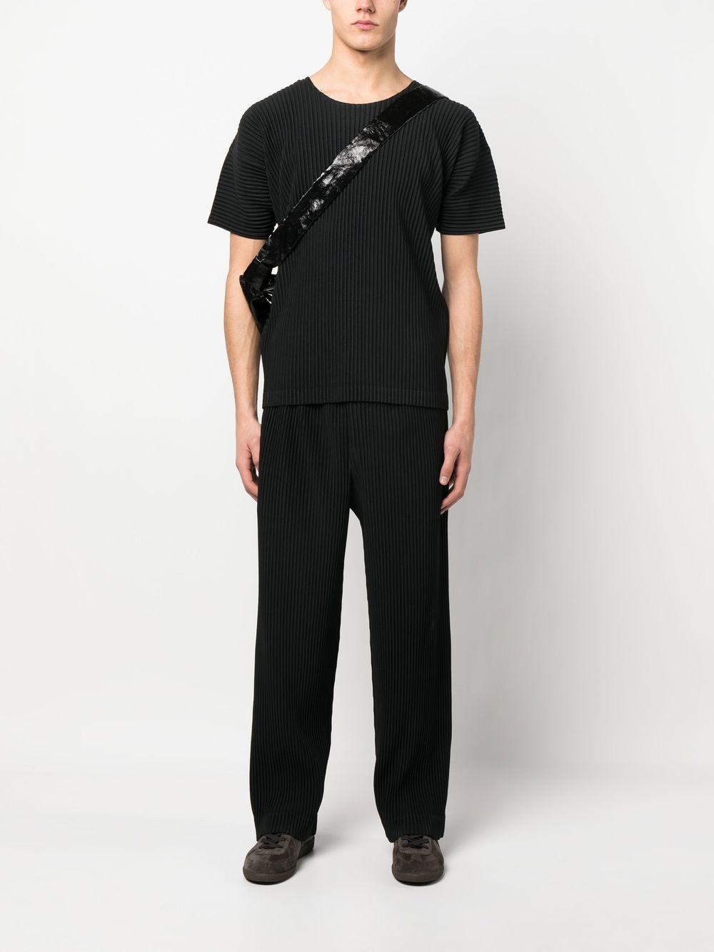 Homme Plissé Issey Miyake Straight broek - Zwart