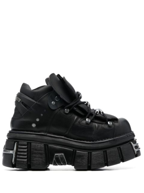 VETEMENTS 80mm chunky lace-up boots
