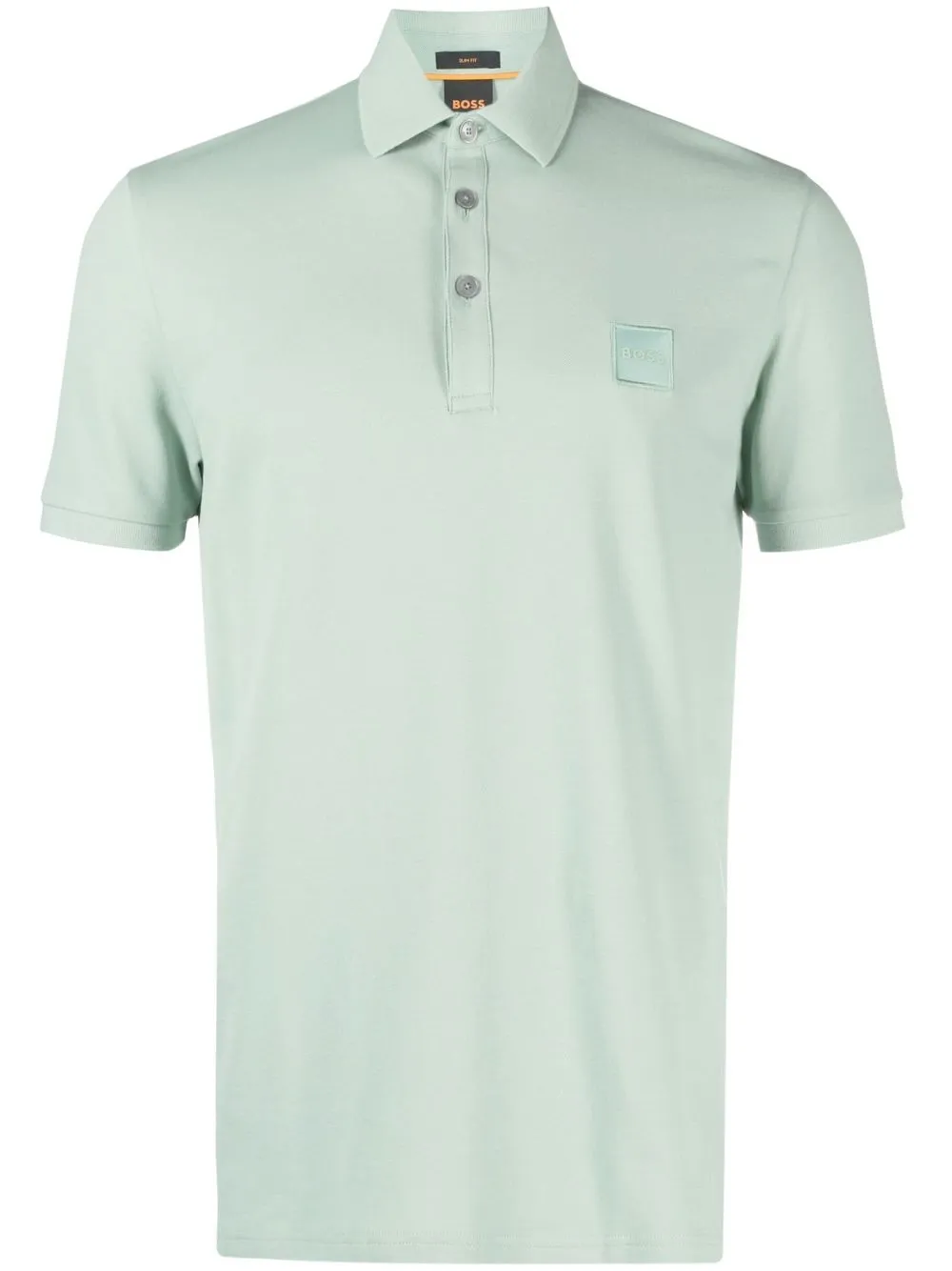 

BOSS logo-patch short-sleeved polo shirt - Green