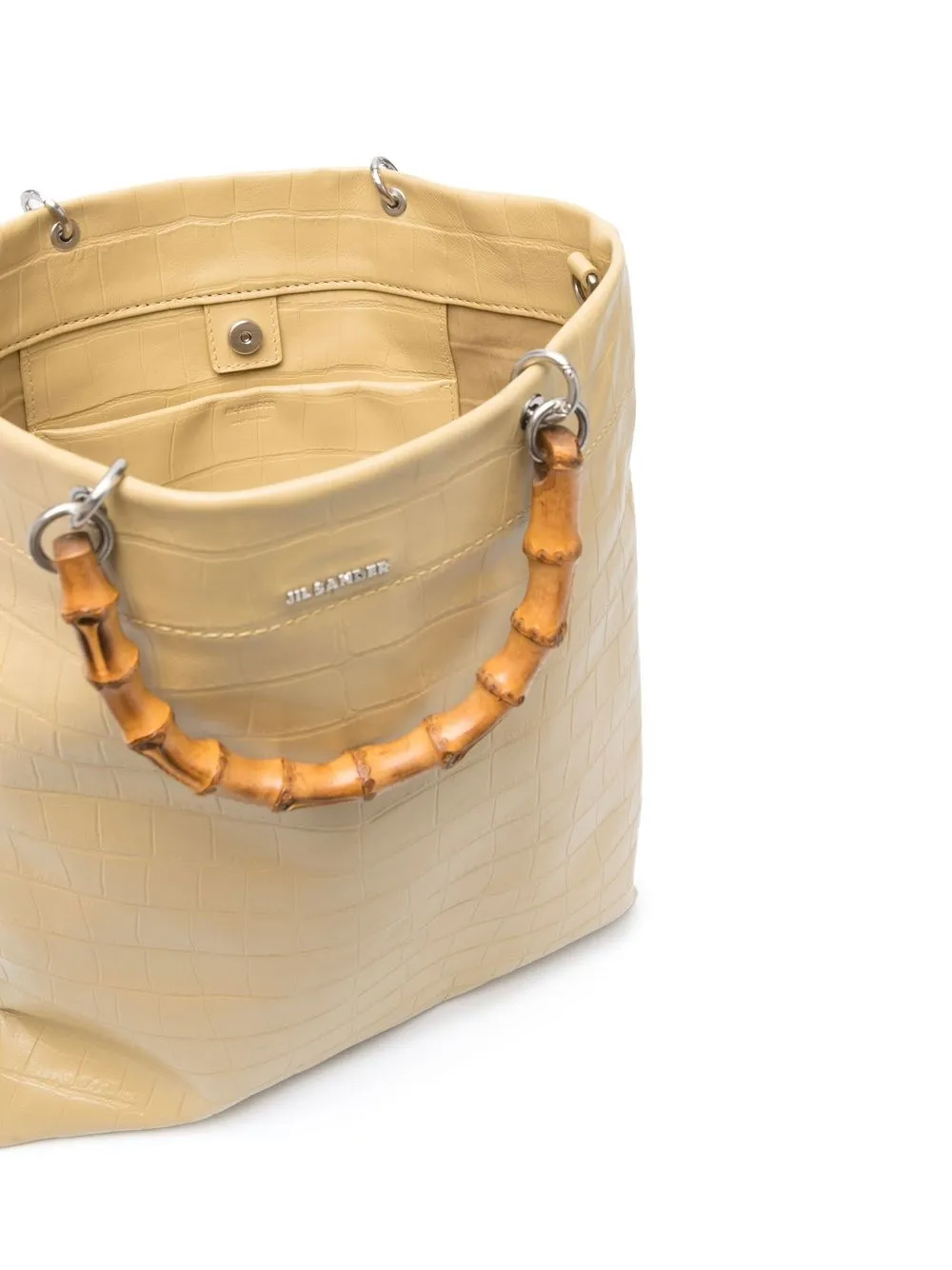 Jil Sander Crocodile effect Leather Tote Bag Farfetch jil-sander-crocodile-effect-leather-tote-bag-farfetch