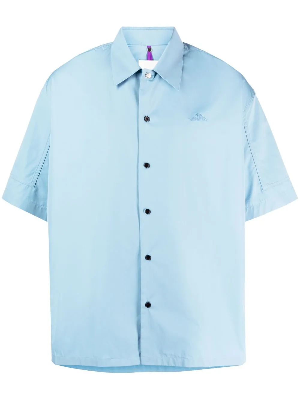 

OAMC logo-embroidery cotton T-shirt - Blue