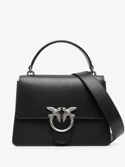 PINKO Love Birds leather tote bag