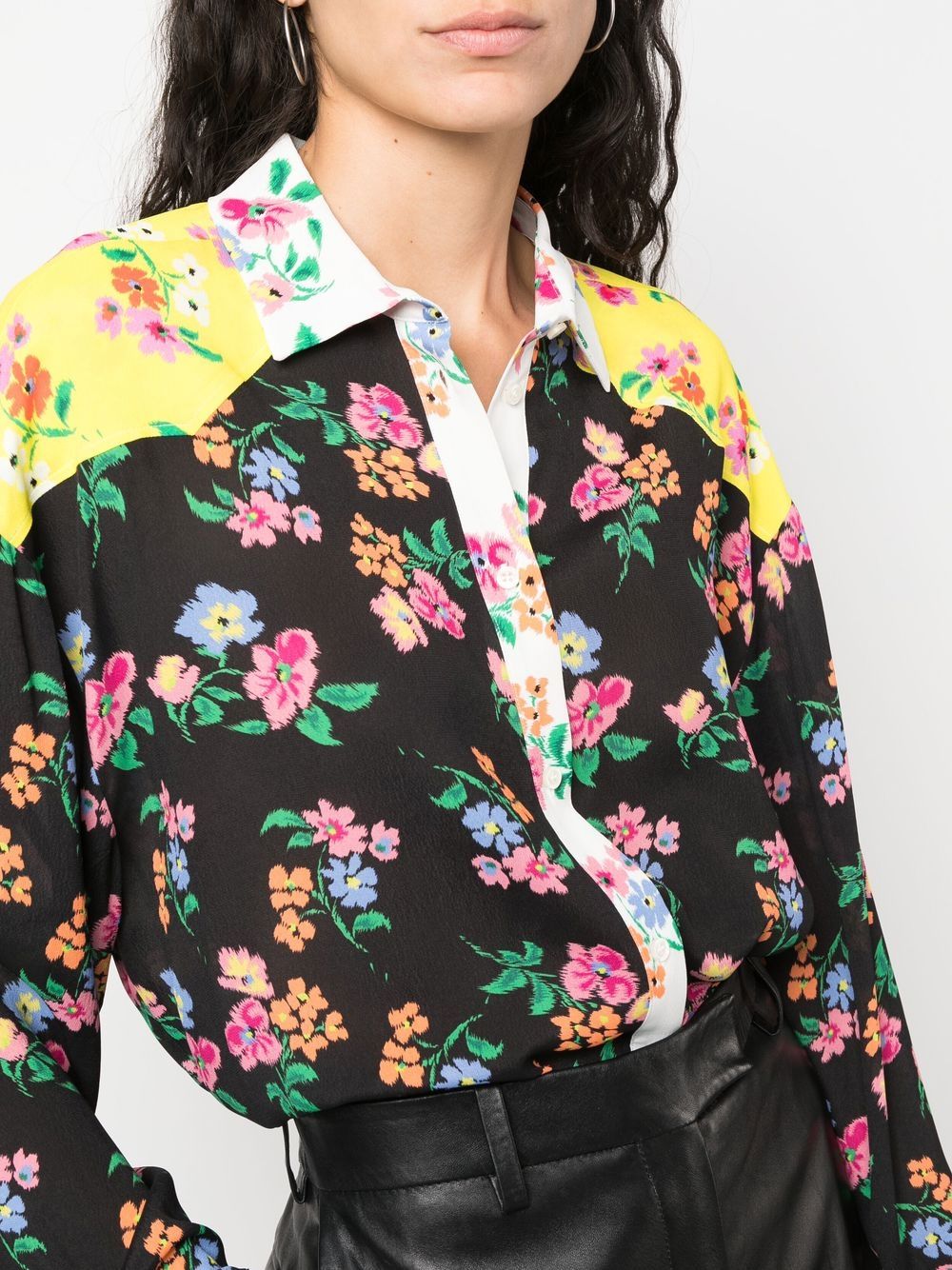 MSGM floral-print Blouse - Farfetch