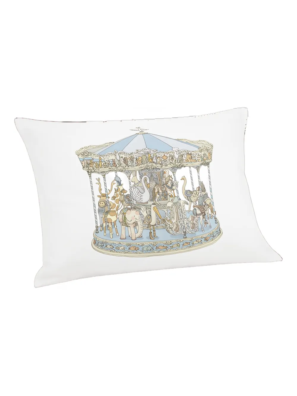 Atelier Choux Carousel Cushion Cover In Metallic