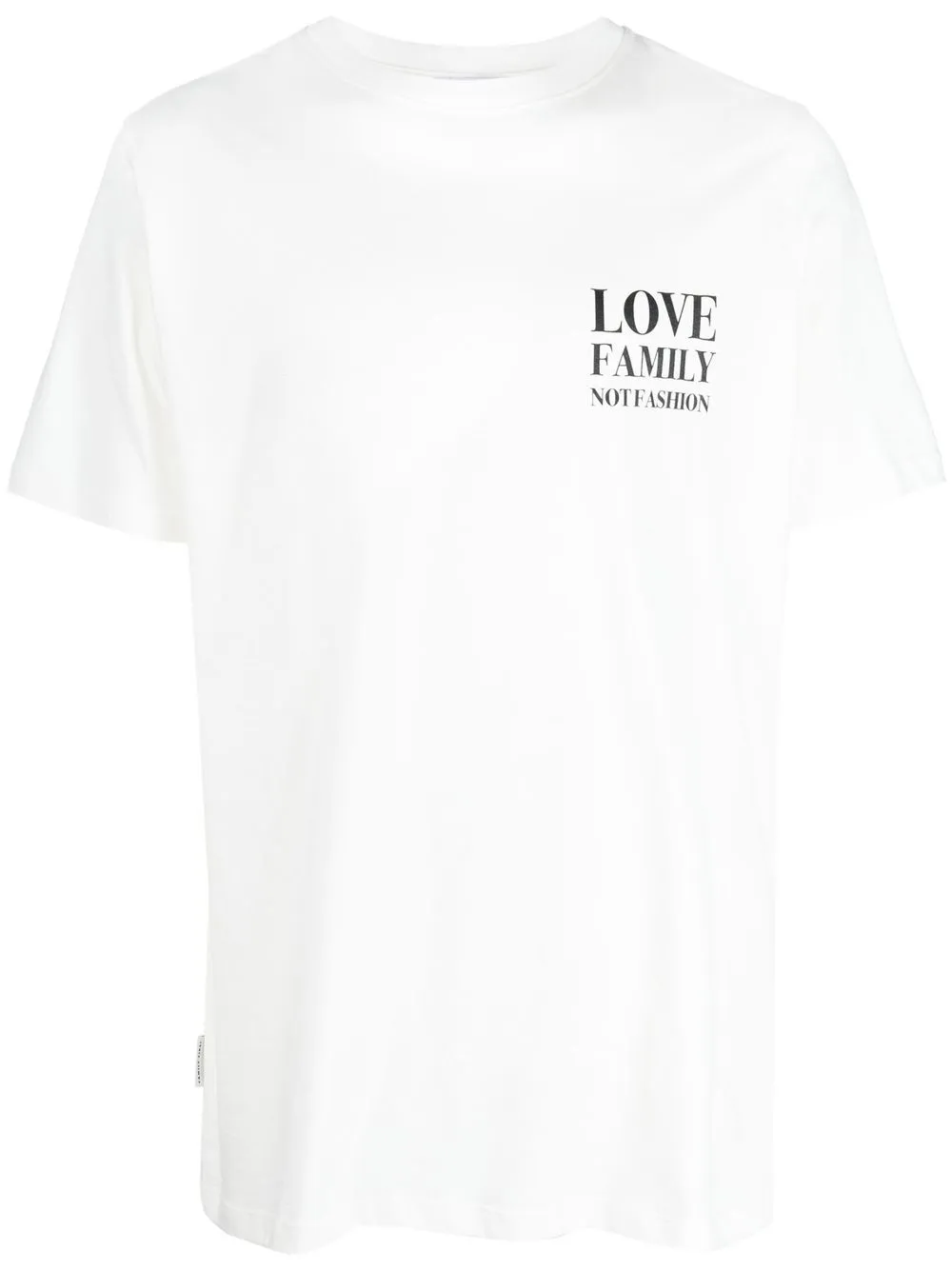 

Family First slogan-print T-shirt - White