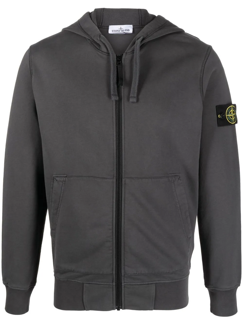 

Stone Island Compass-motif zip-up hoodie - Grey