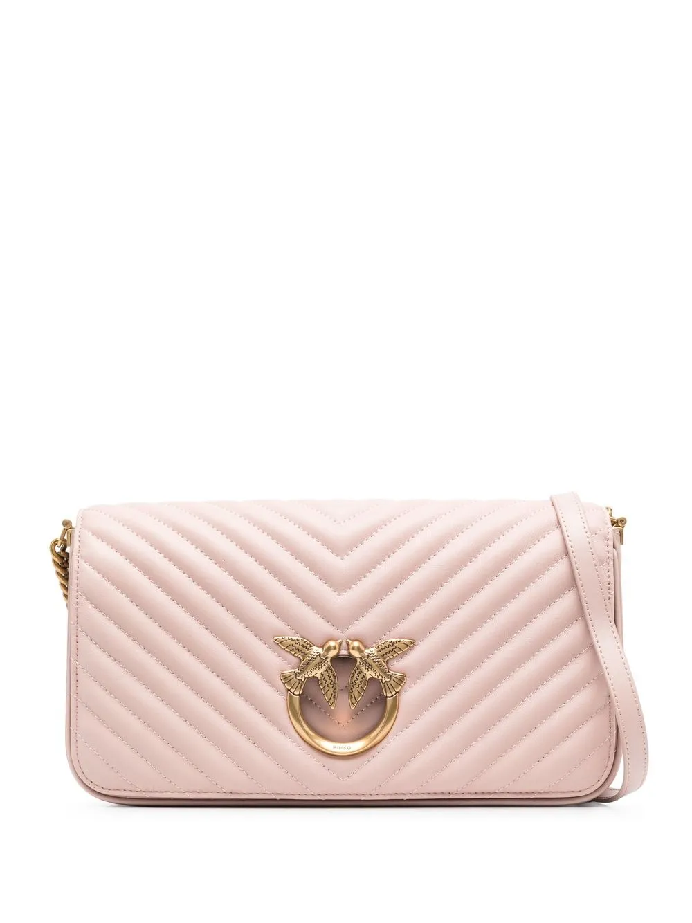 

PINKO Classic chevron-quilted Love-bag