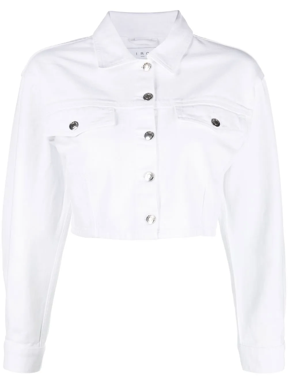 Iro Mylene Cropped Jacket In White ModeSens