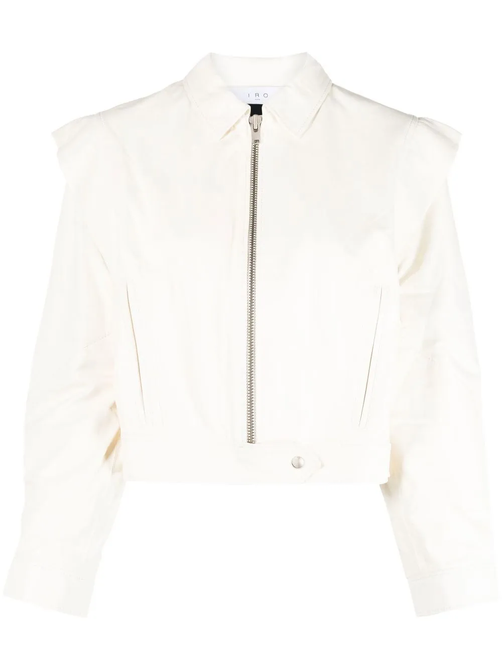 

IRO cropped leather jacket - White