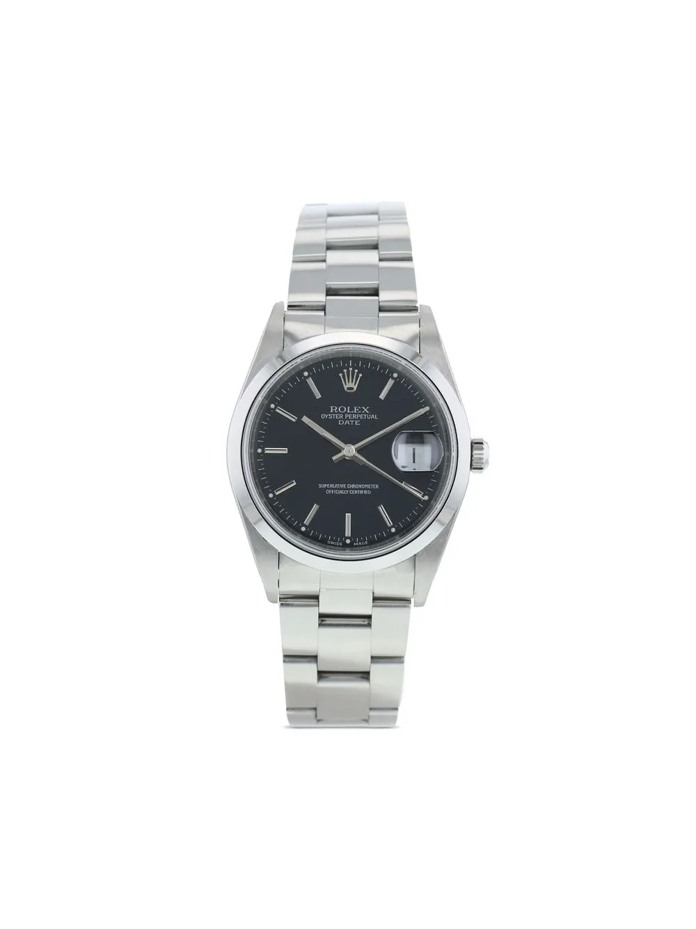 

Rolex 2003 pre-owned Oyster Perpetual Date 34mm - Black